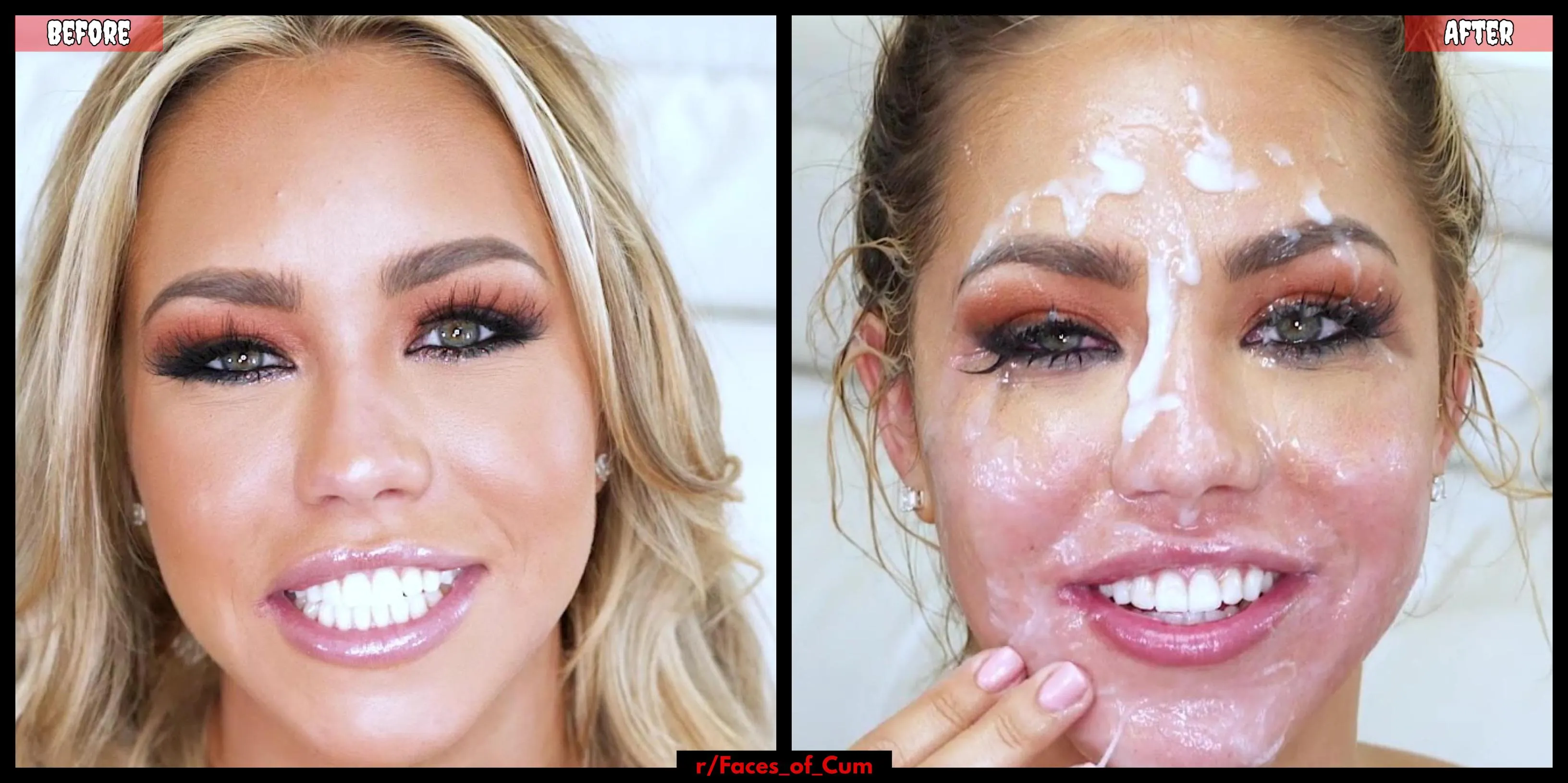 Before - After: To make a cute face more cute