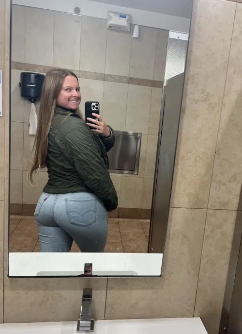Cold outside. But this ass is hot.