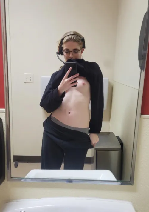 Dare to flash at work I hope y’all enjoy it (f)