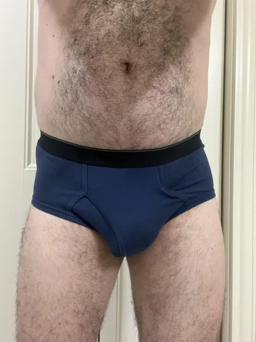 Day 45 of 365 days of briefs: Dark blue bamboo briefs by Denver Hayes