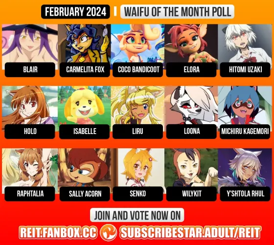 February Waifu of the Month poll