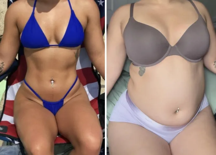Fitness influencer grows into her natural body🐷