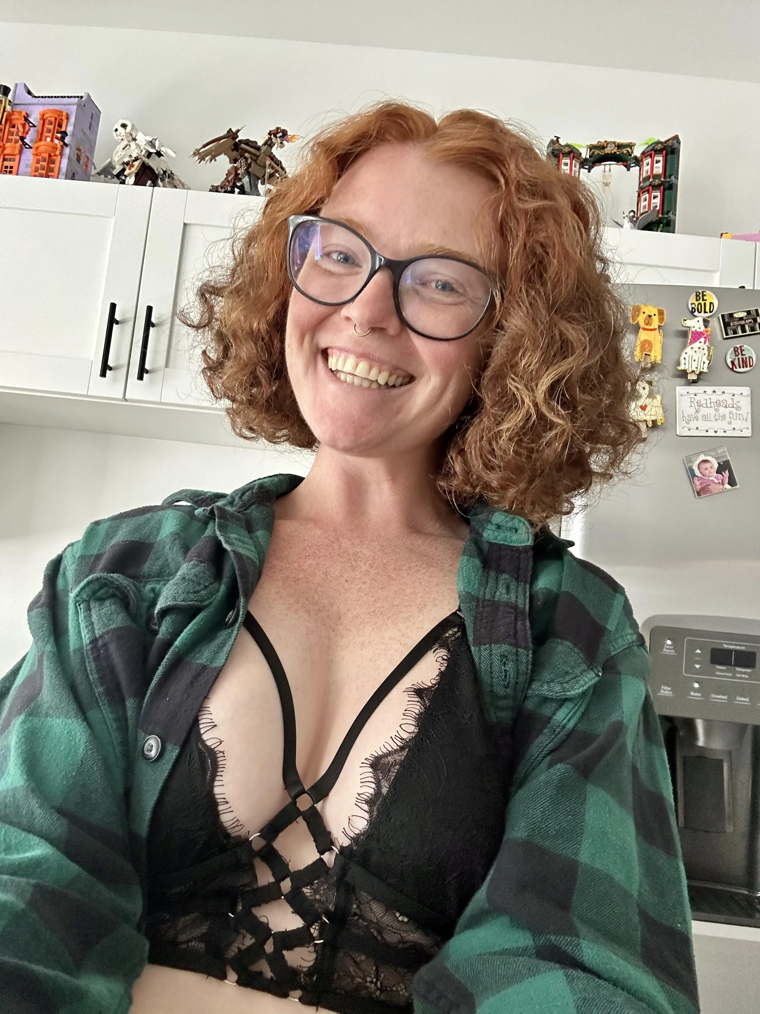 Flannels are perfect because I can sneak lingerie on under them and no one will know lol