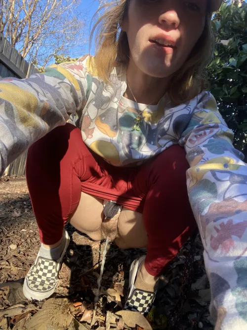 Got some pee on my vans 😈