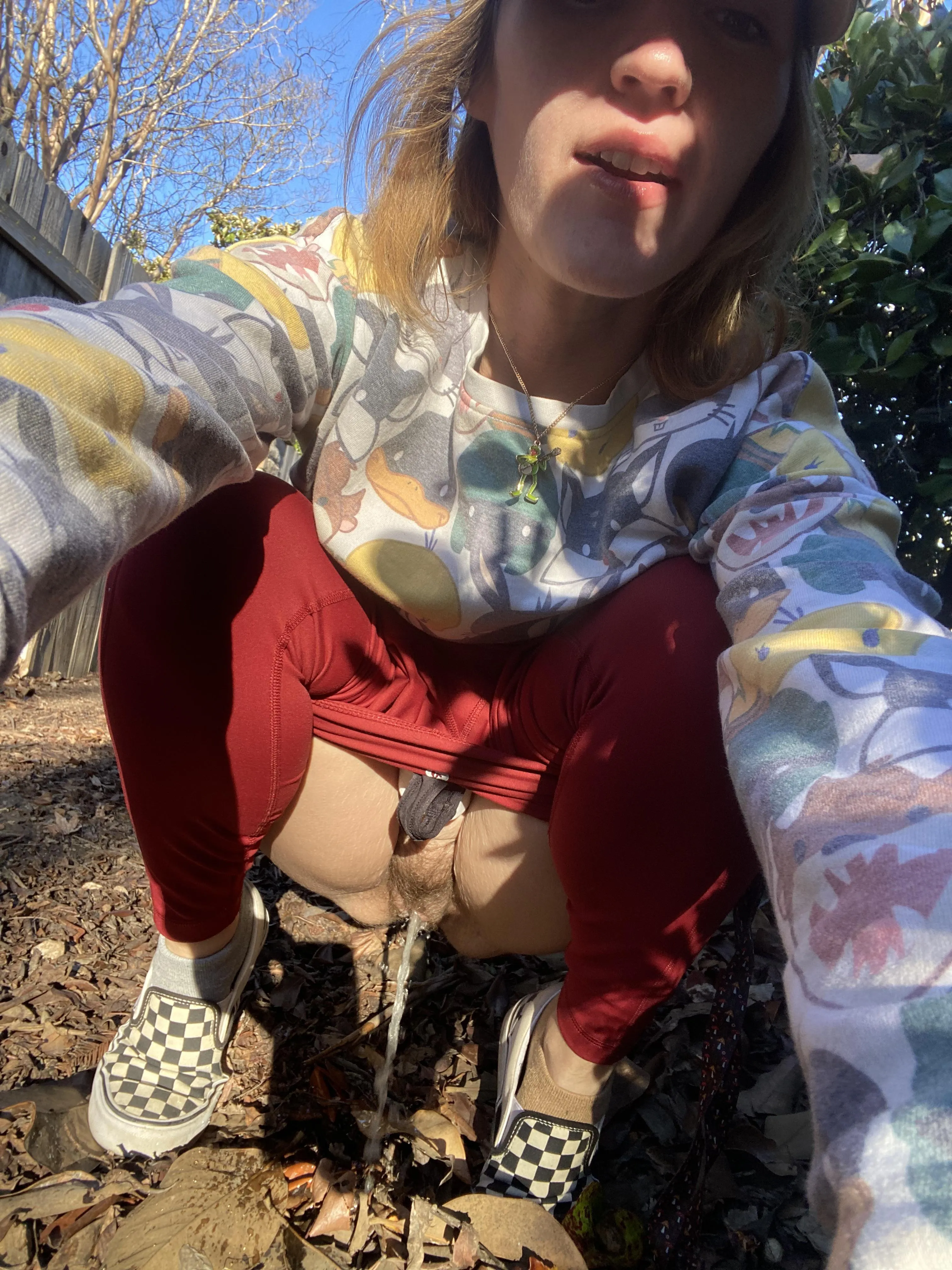 Got some pee on my vans 😈