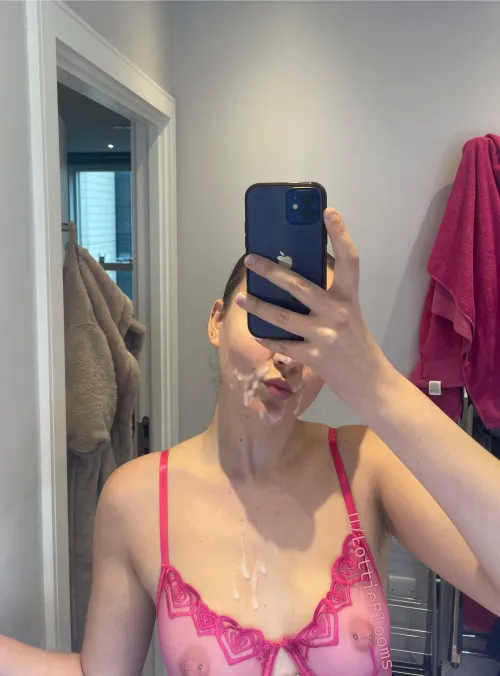 He said I look prettier covered in his cum