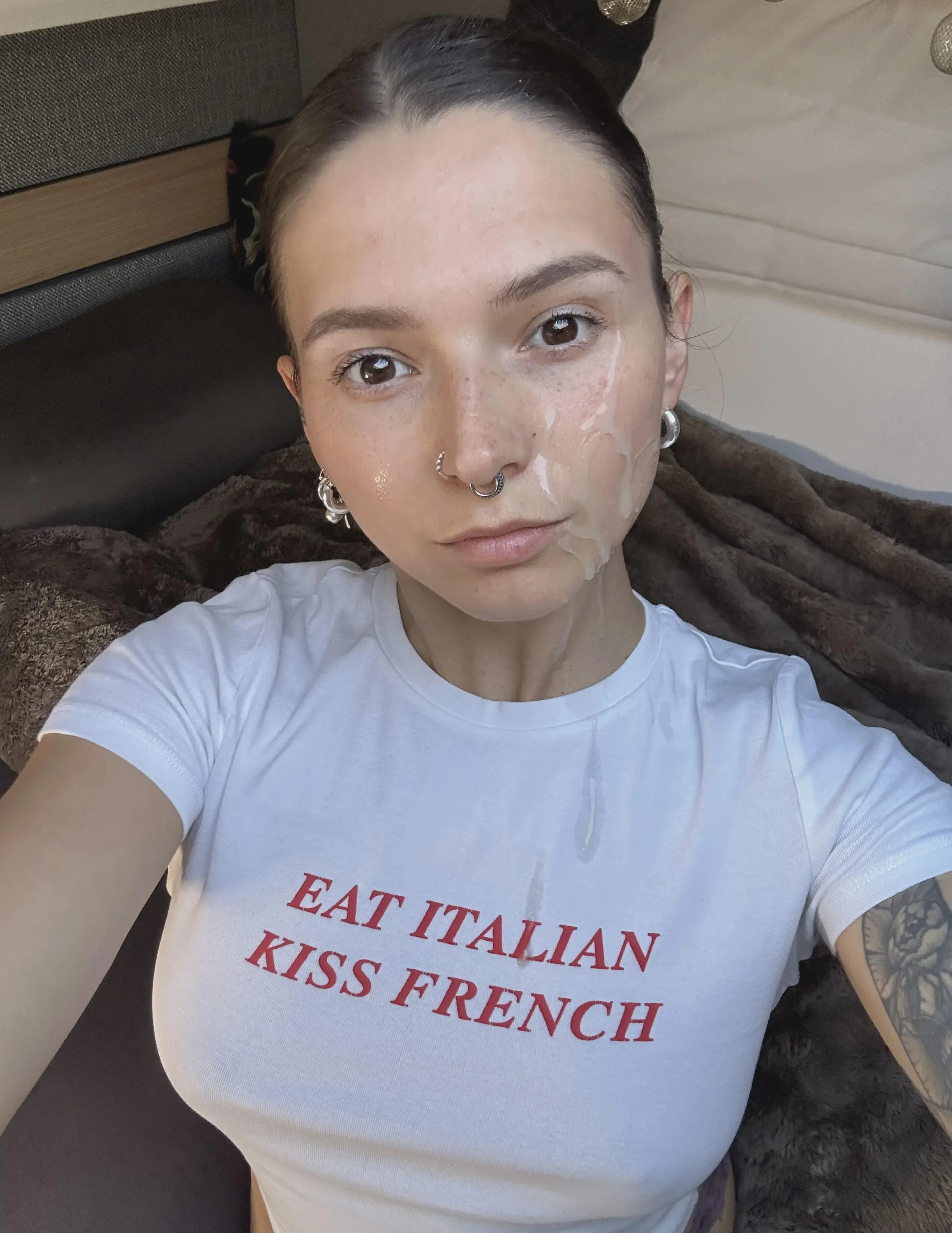 I like my young face covered in warm cum