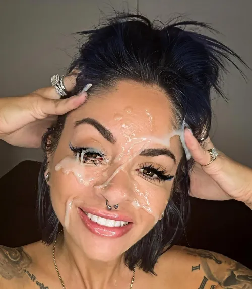 Just another girl that is happy with a facial