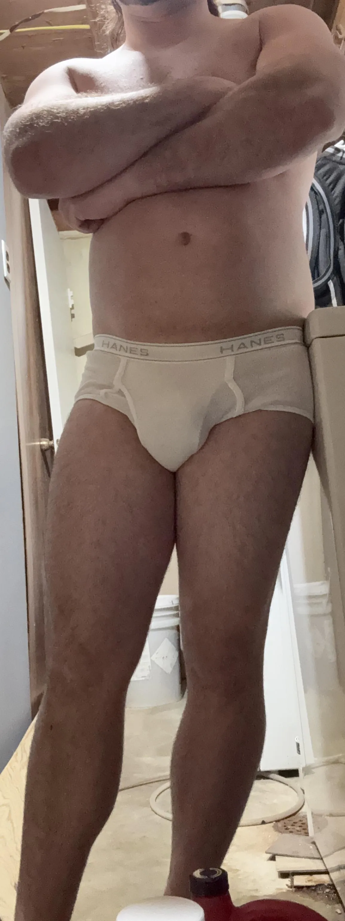 Laundry day waiting for clean underpants