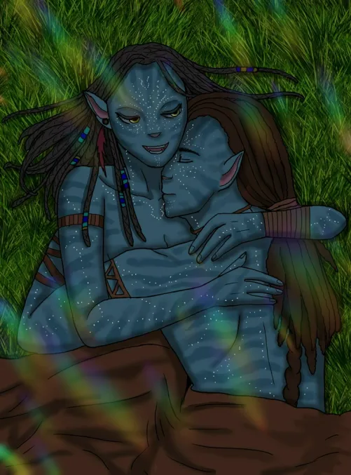 Neytiri & Jake in each other's arms (imalive000)