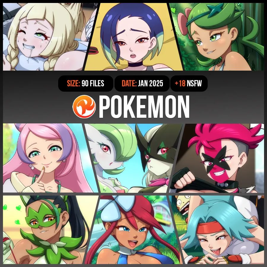Pokemon pack is here! Exclusively for Supporters on Fanbox and Subscribestar