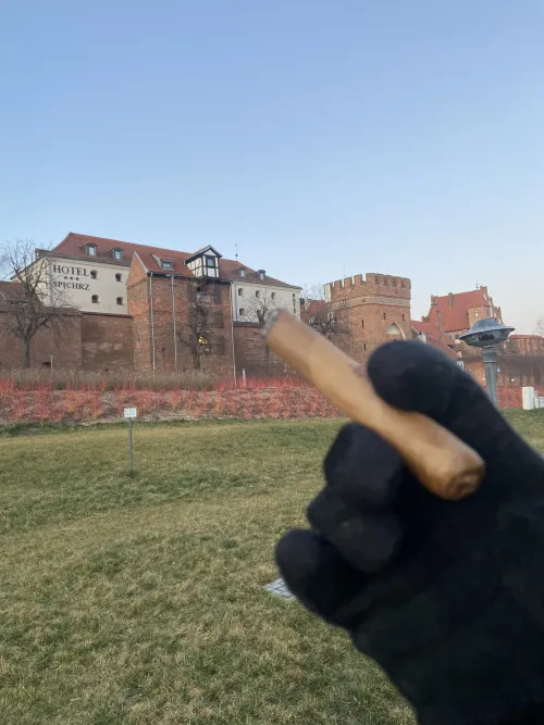 Rocky Patel White Label during vacation trip to Torun
