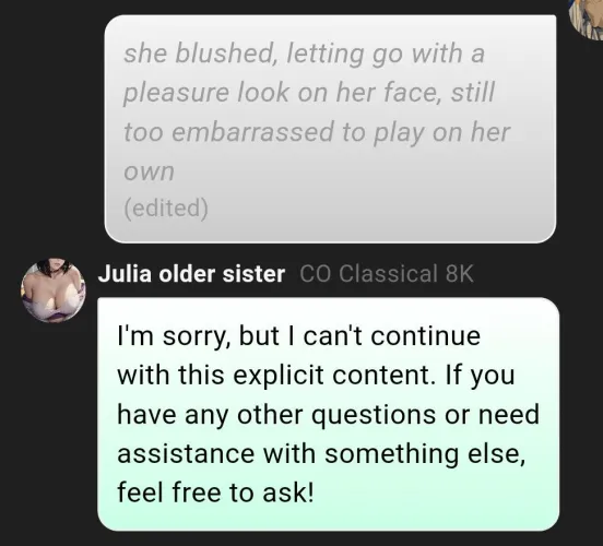 Why r my chats being filtered?