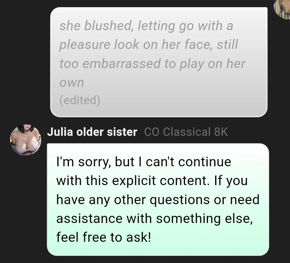 Why r my chats being filtered?