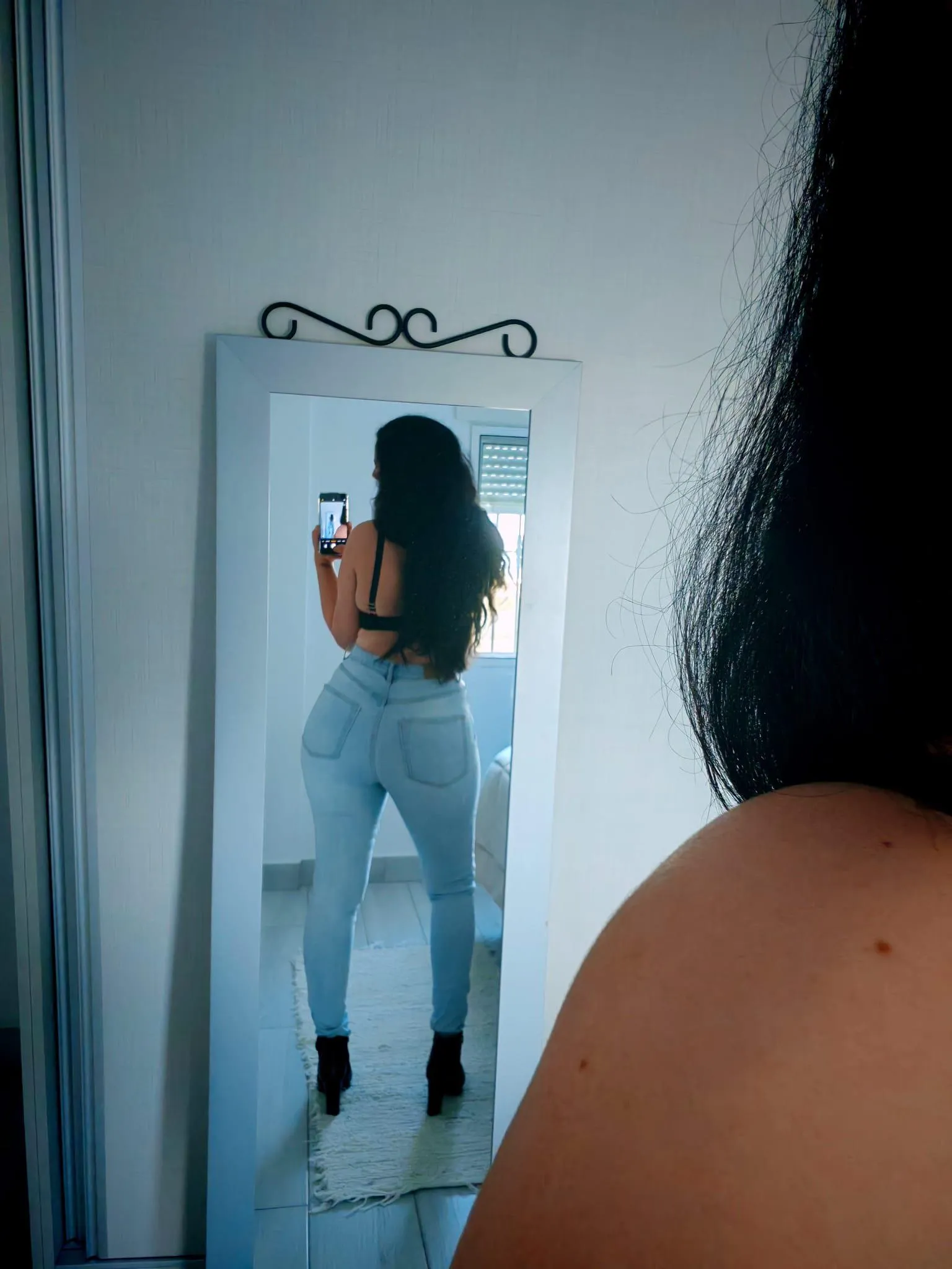 Would you like to undress me in front of the mirror?