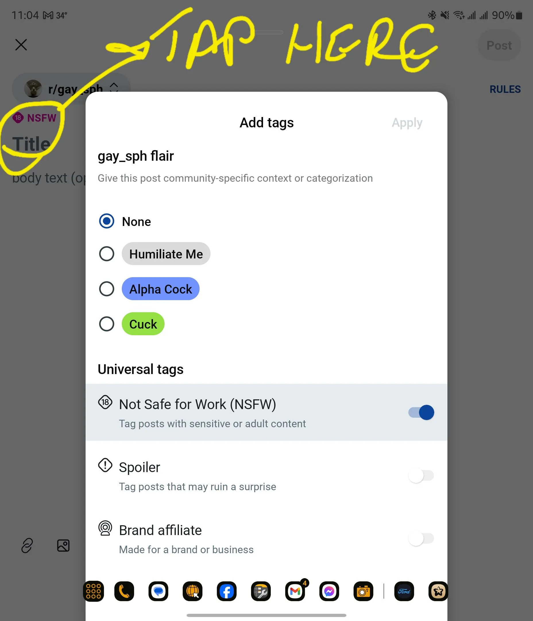 Android app posting issue