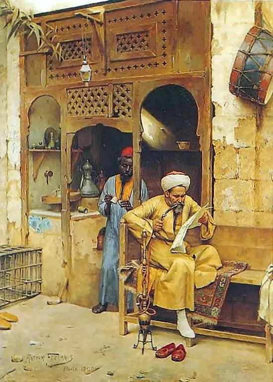 Bazaar in Cairo by 
Arthur von Ferraris