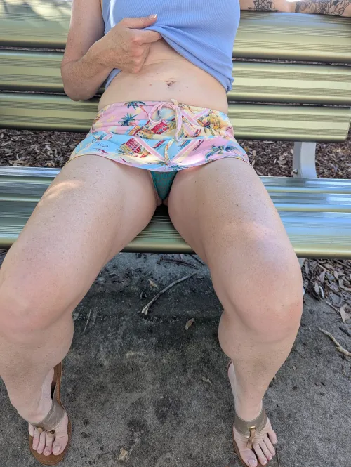 Beautiful afternoon in the park at Burleigh