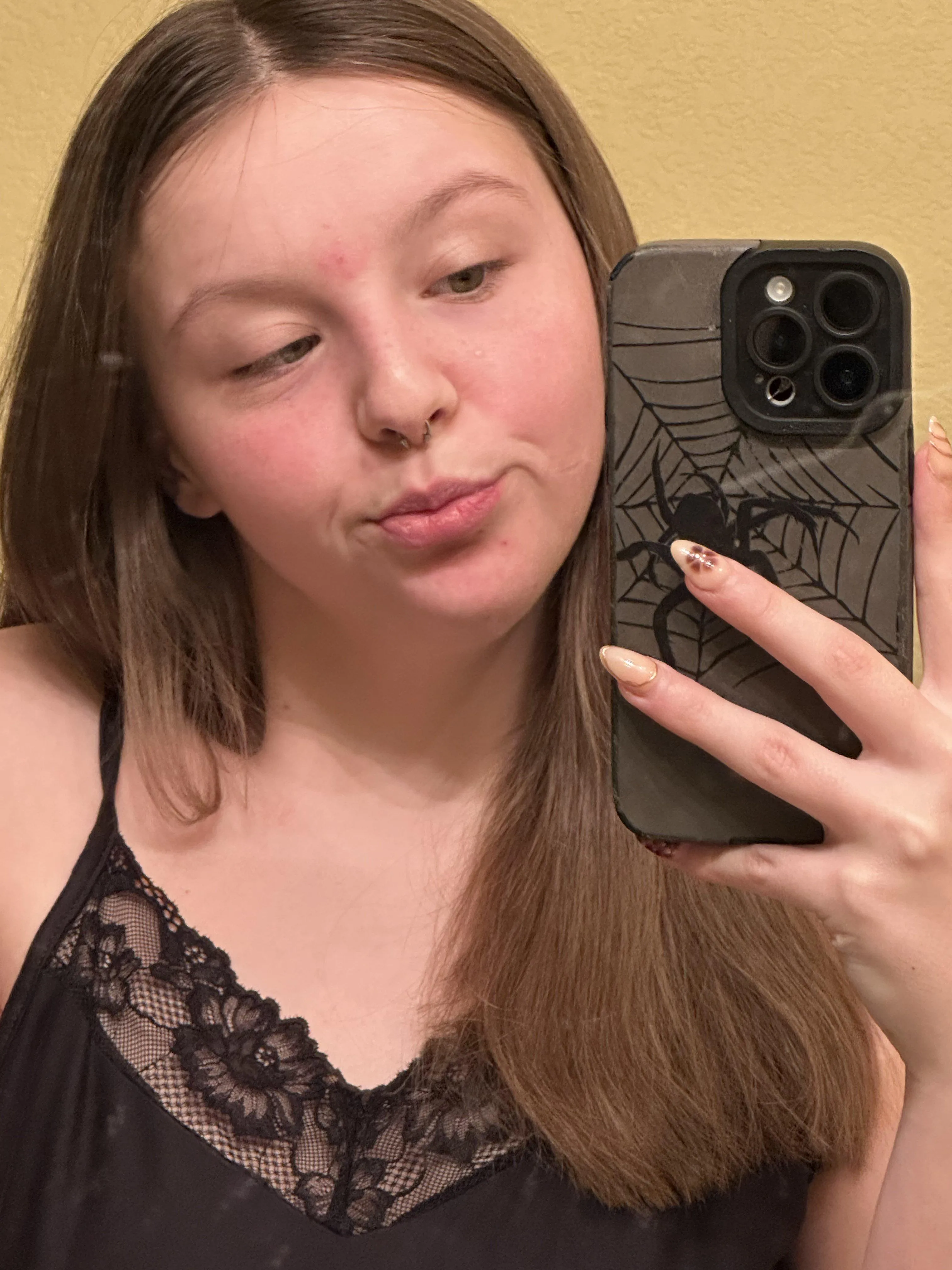 black looks good on me