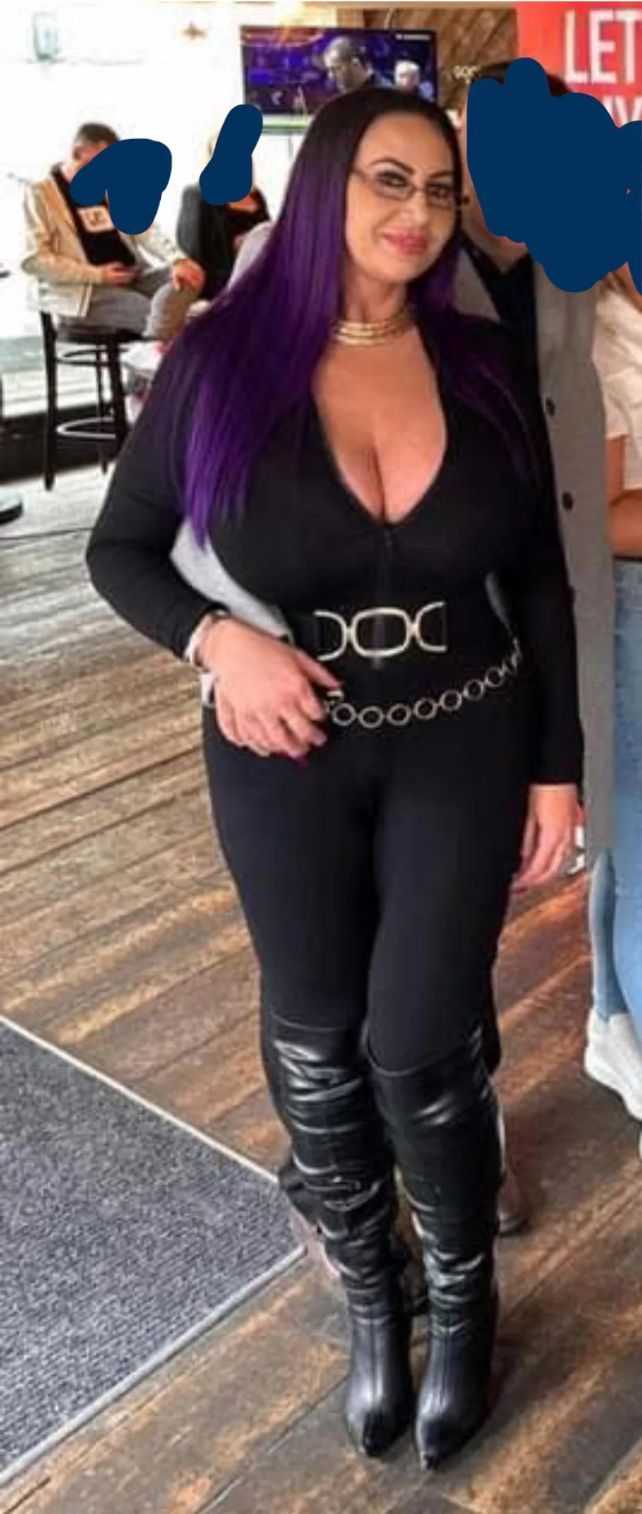 Her tits are bigger than head