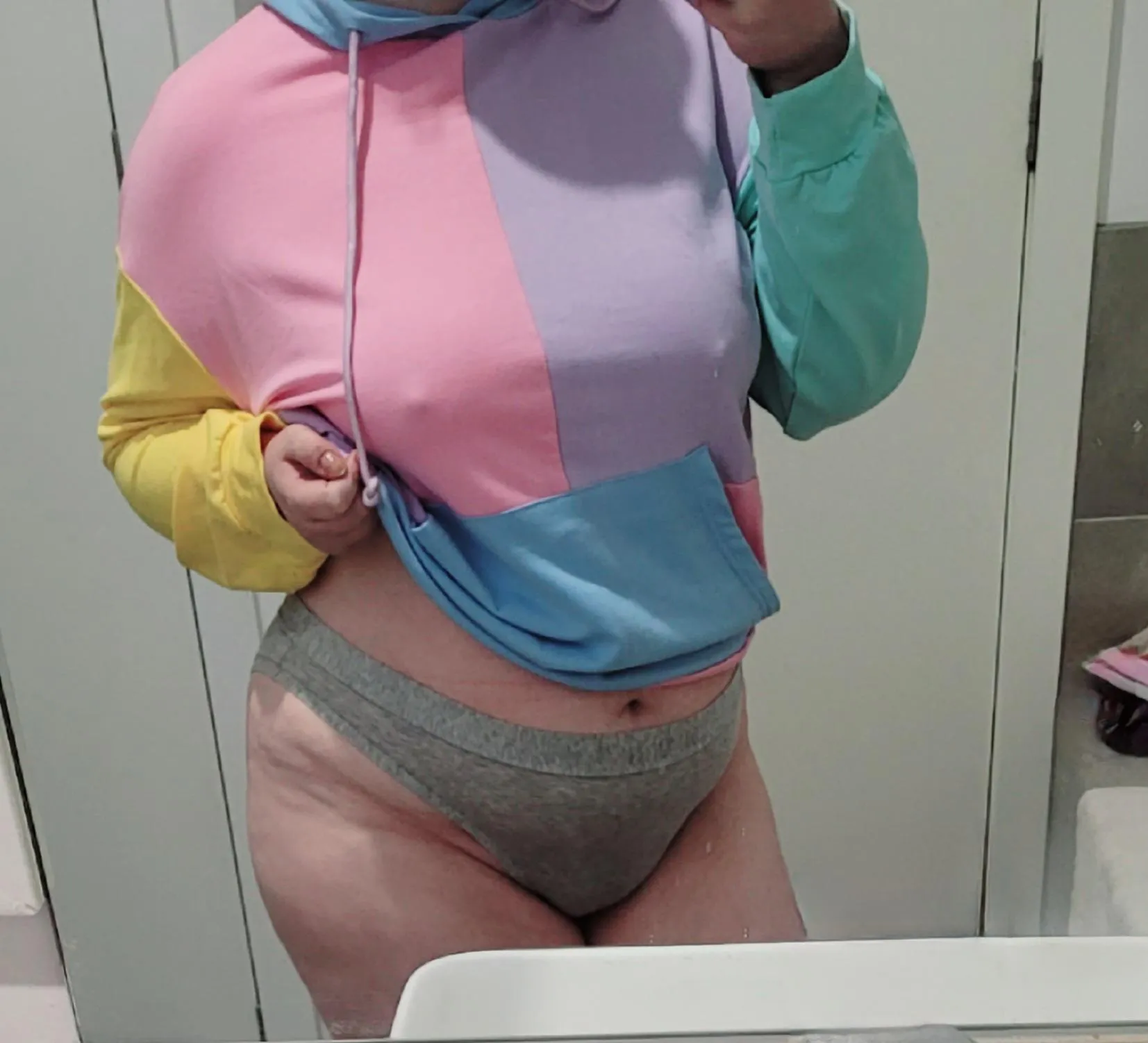 Hitting the sweet spot between comfy and a horny little mess