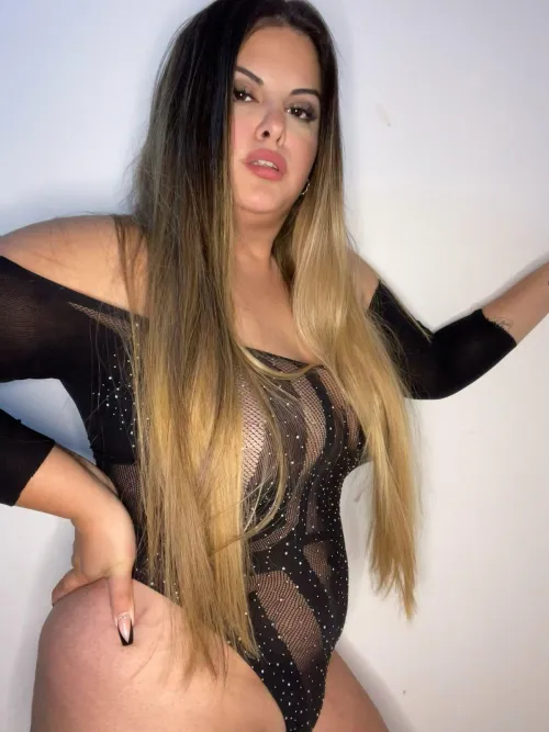 I can tickle you with the tip of my hair while I'm on top...