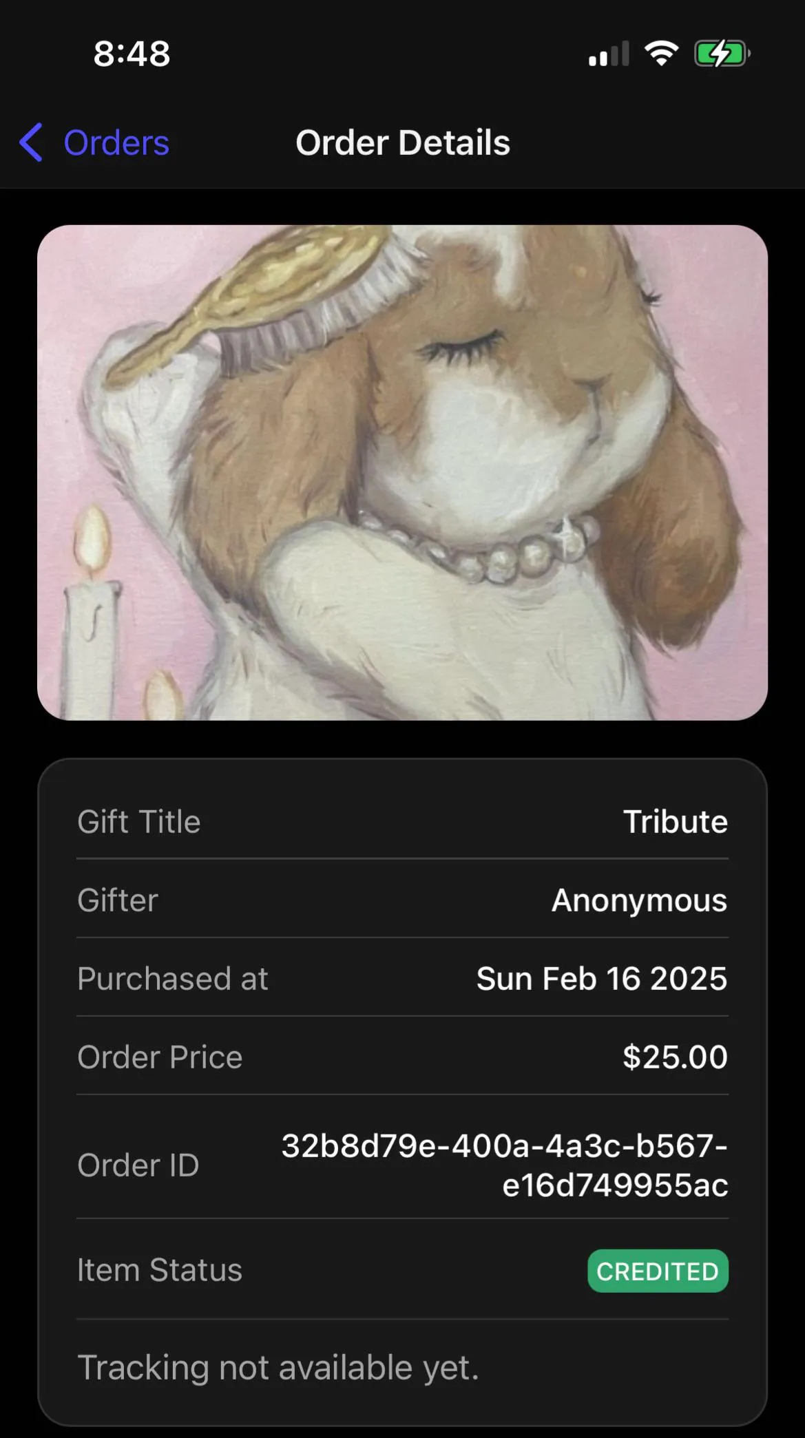 I got my first send!!