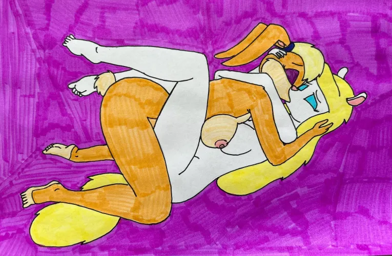 Lola Bunny and Minerva Mink making out