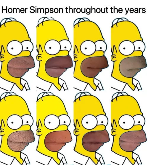 Never noticed the changes over the years