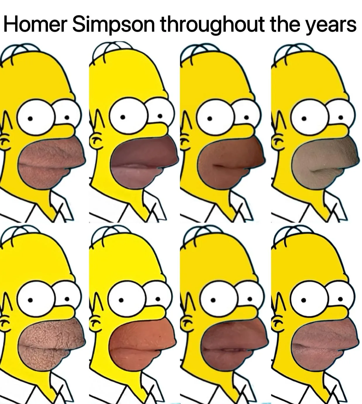 Never noticed the changes over the years