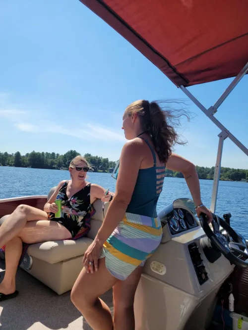On the boat with my sister and her wife