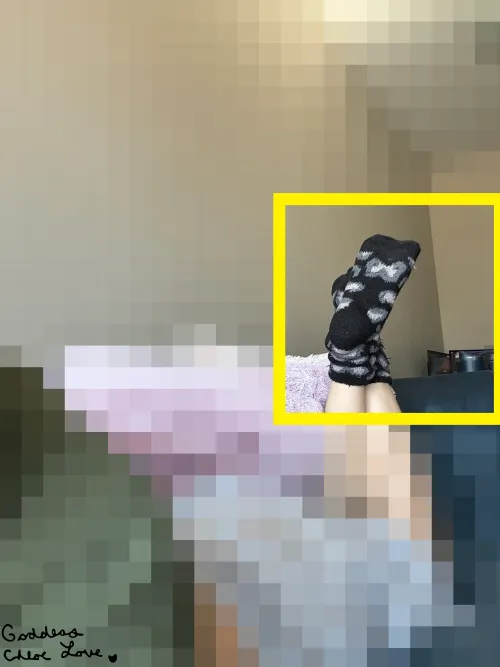 pixels and fuzzy socks, perfect Sunday for you.