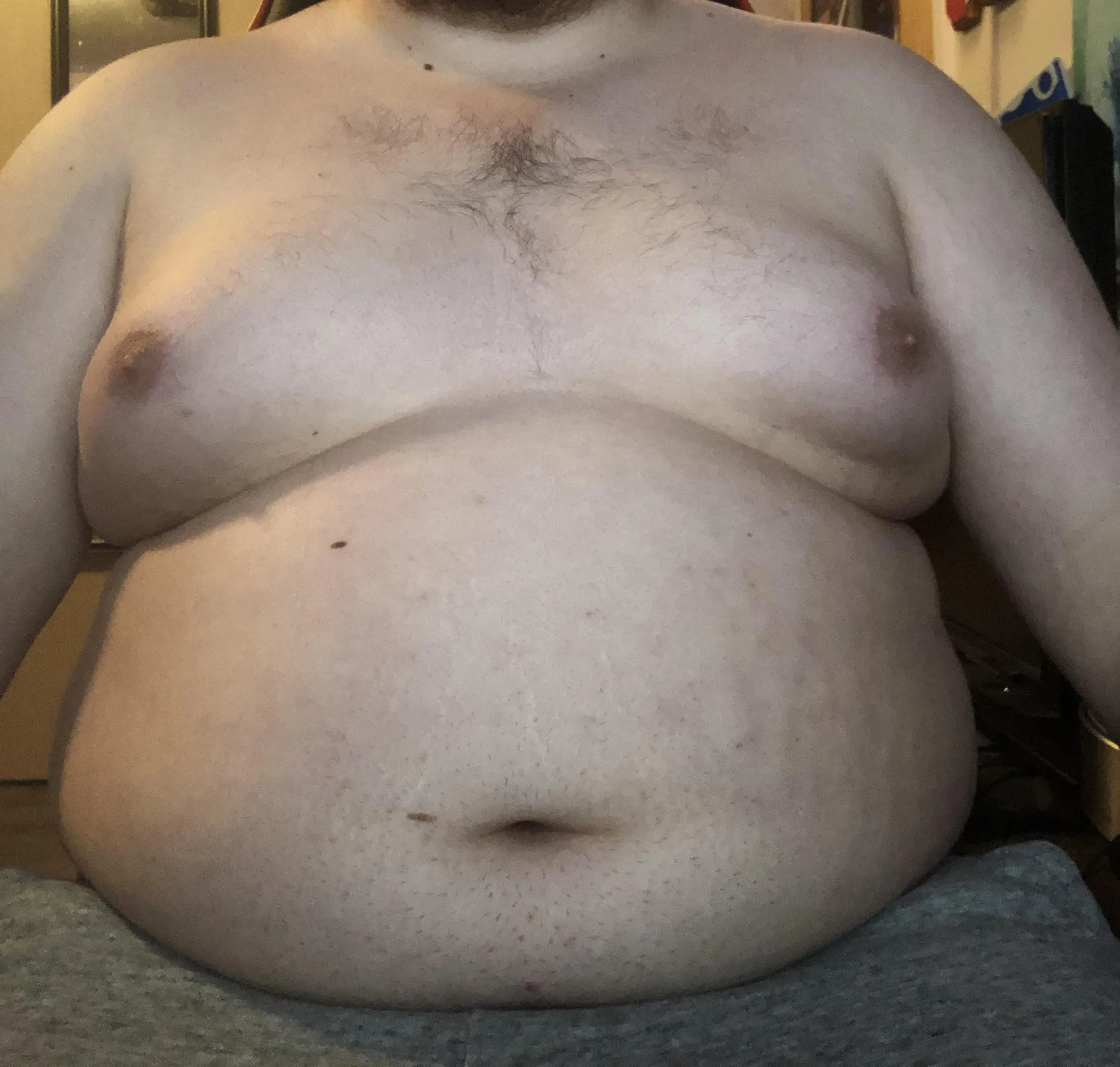 Showing off the belly