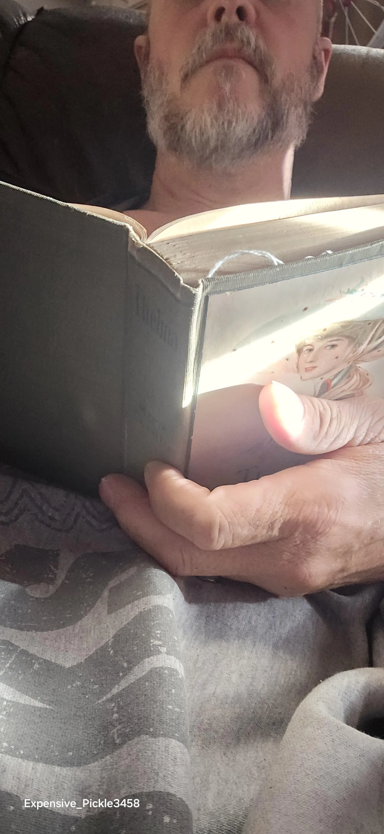 Sick days require a good book, a blanket and my favorite chair!