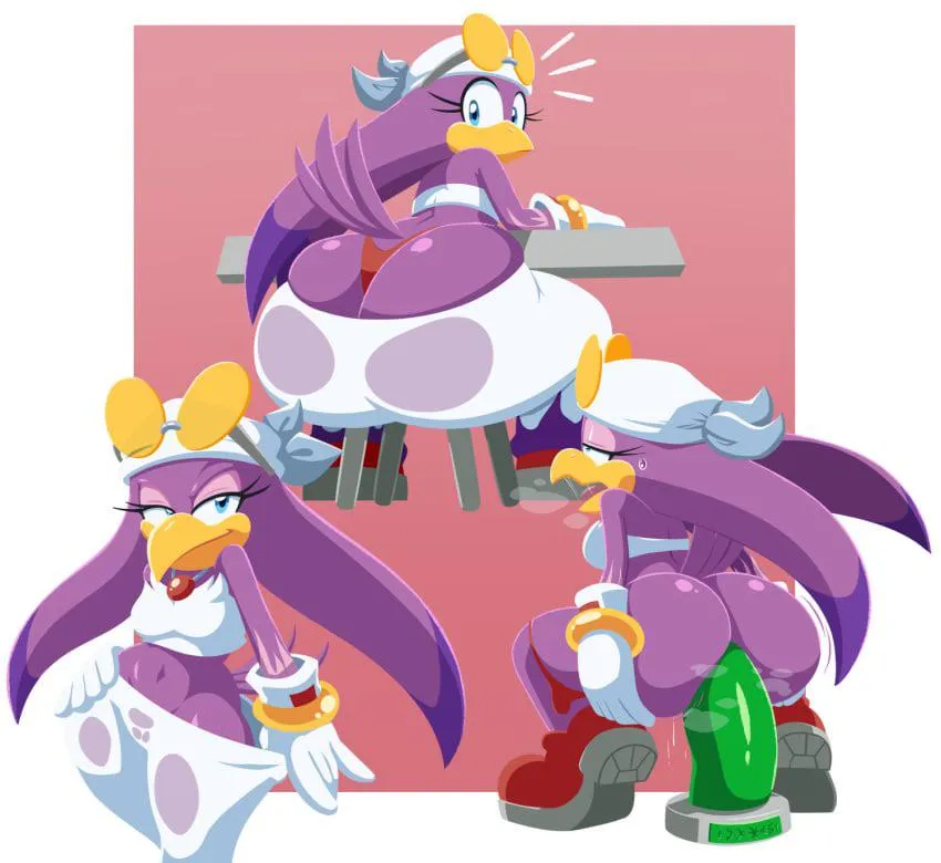 Wave the swallow dildo anal