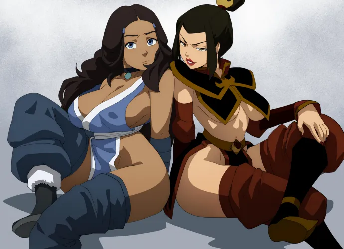 [Avatar the last Airbender] KATARA/AZULA (Inker_Comics)