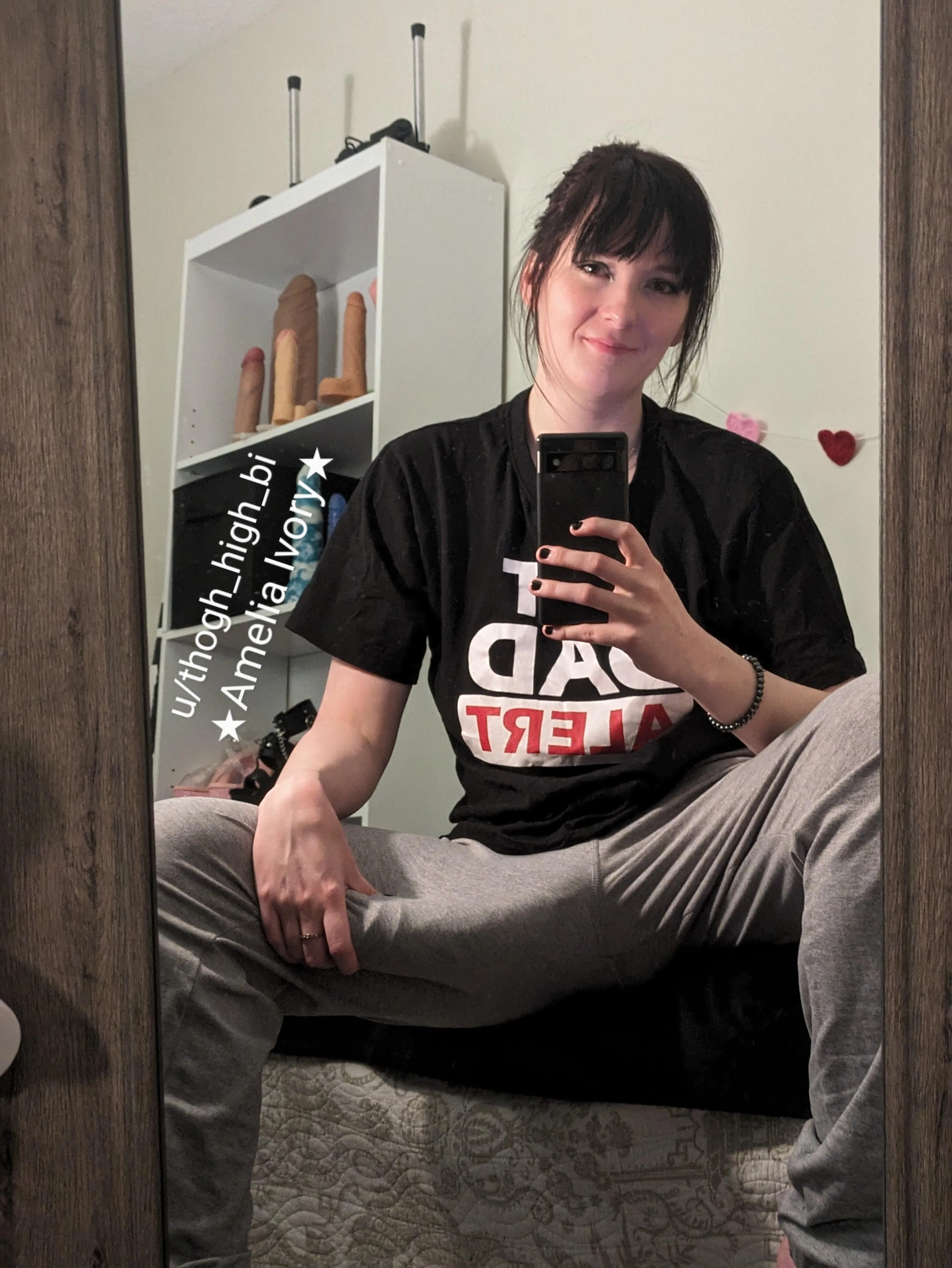 Don't you just love grey sweatpants? Perfect for showing off my thick cock