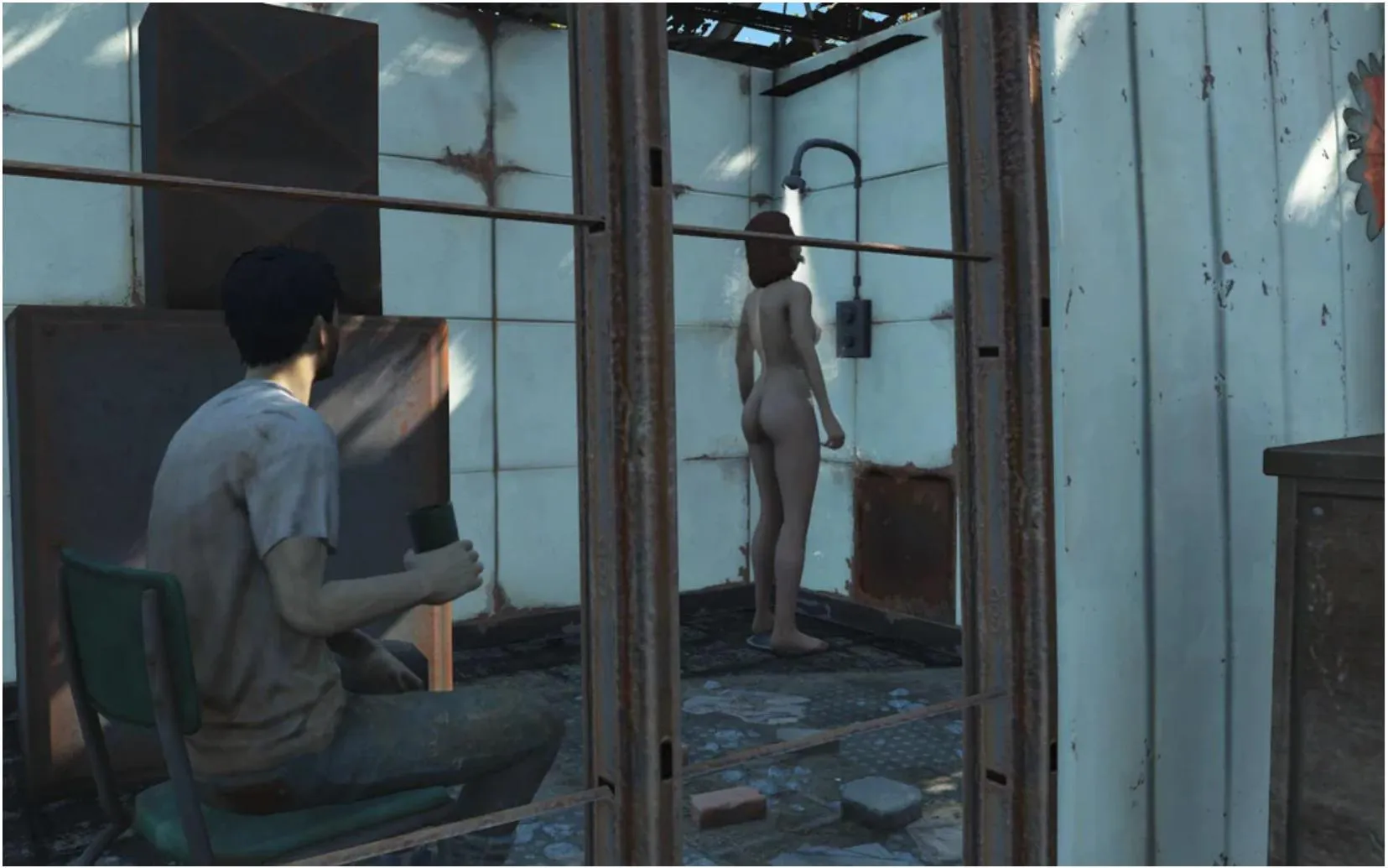 In a post-apocalyptic world, there is no privacy.