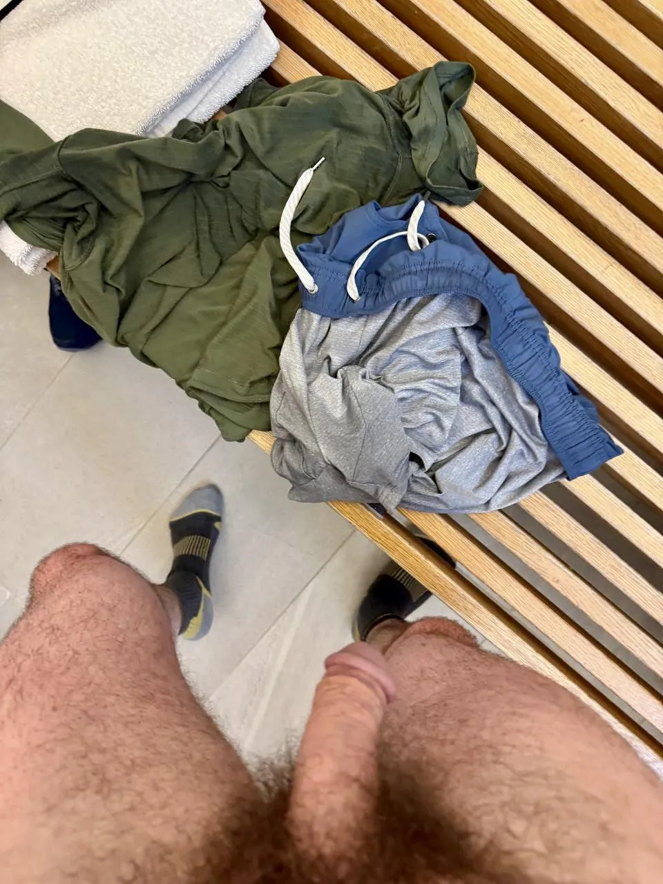 Lots to see and smell in the locker room