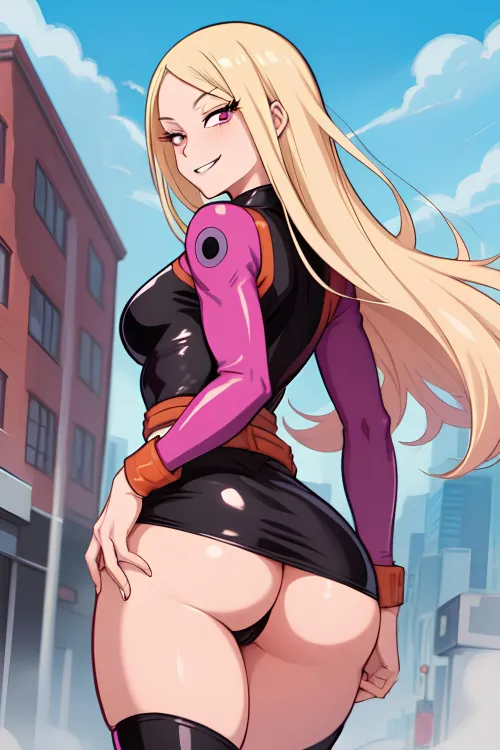 Mount Lady's alternate costume from my story- Mt. Lady's Stinky Mission-A MHA Fart Story[Linktostoryincomments][MyHeroAcademia][MountLady]