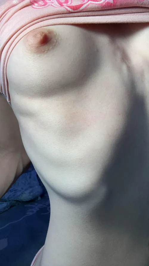 My little boobs fit perfectly on my bony frame