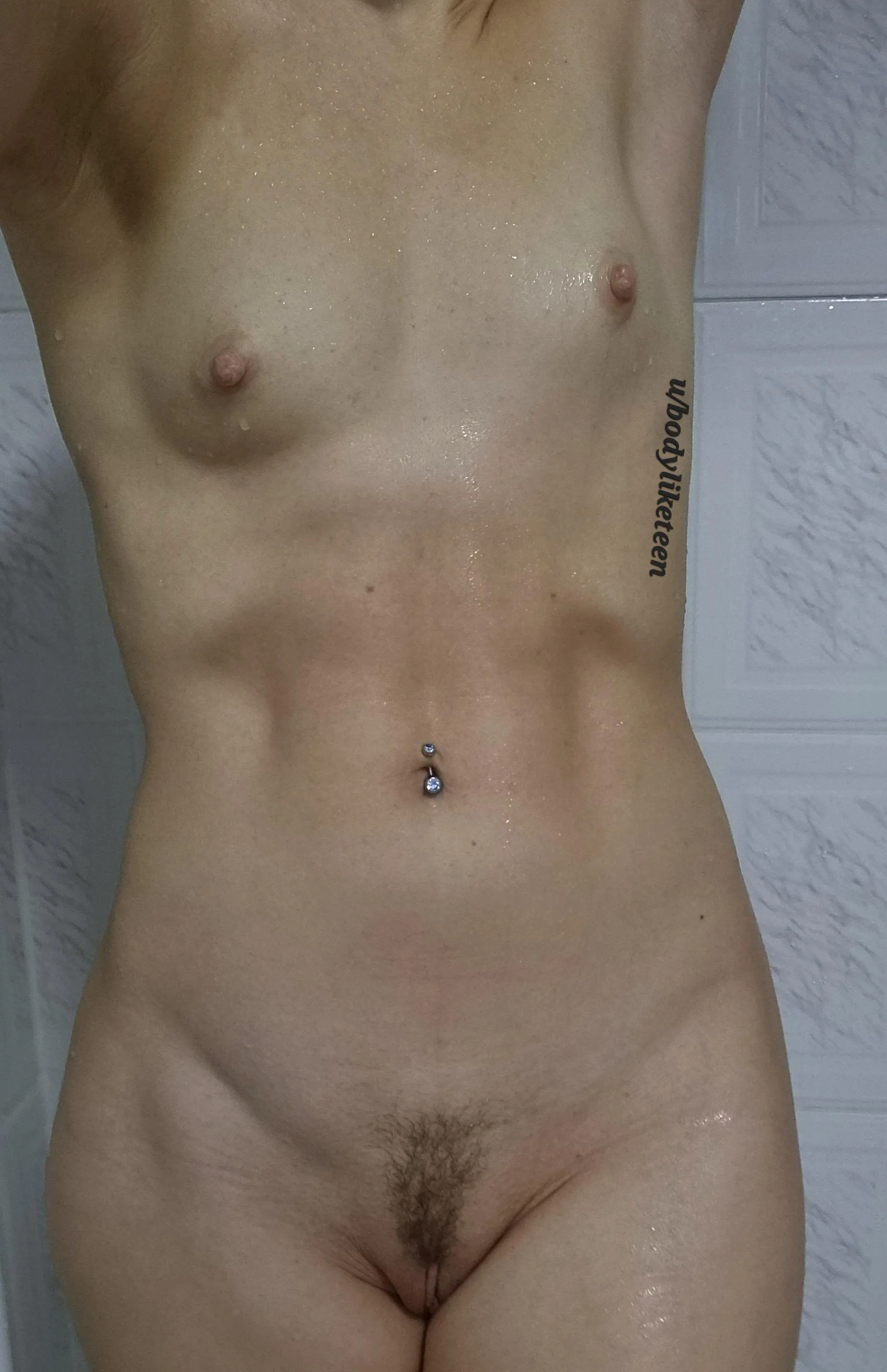 New photo and I am still extremely flat :( wanna touch them either way? :) :p