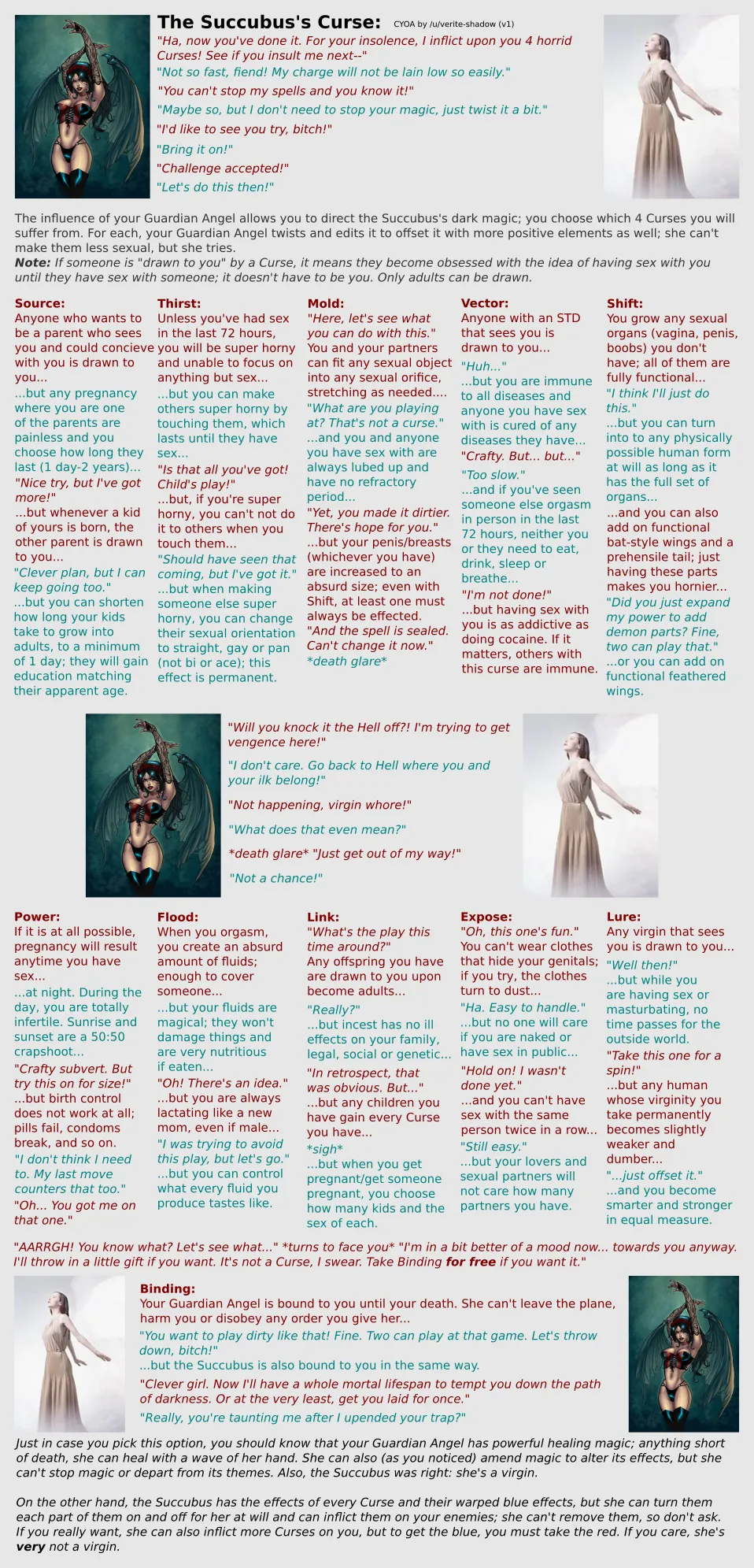 The Succubus's Curse cyoa by verite-shadow [repost]