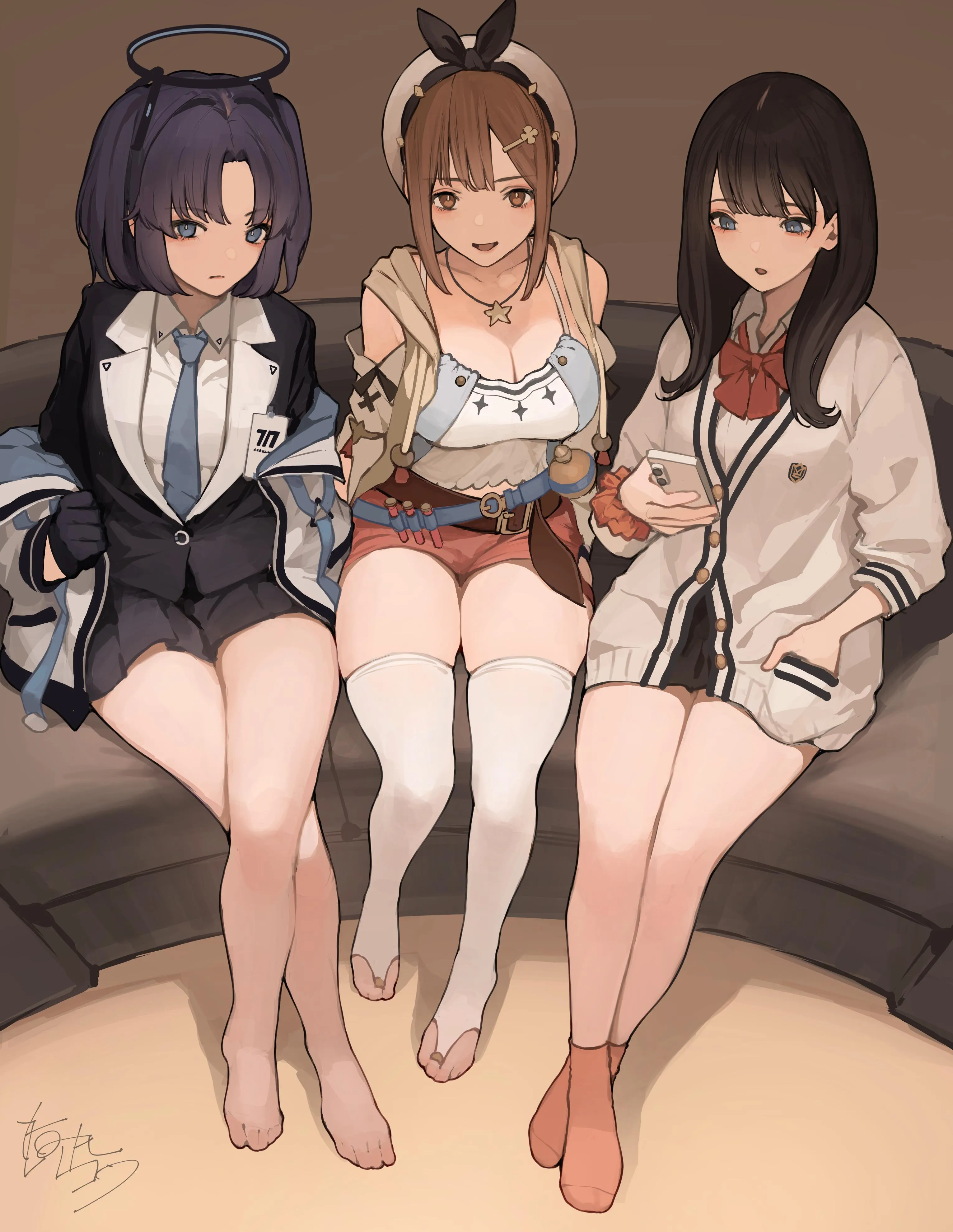 Thigh Trio [Blue Archive + Atelier Ryza + SSSS.GRIDMAN]