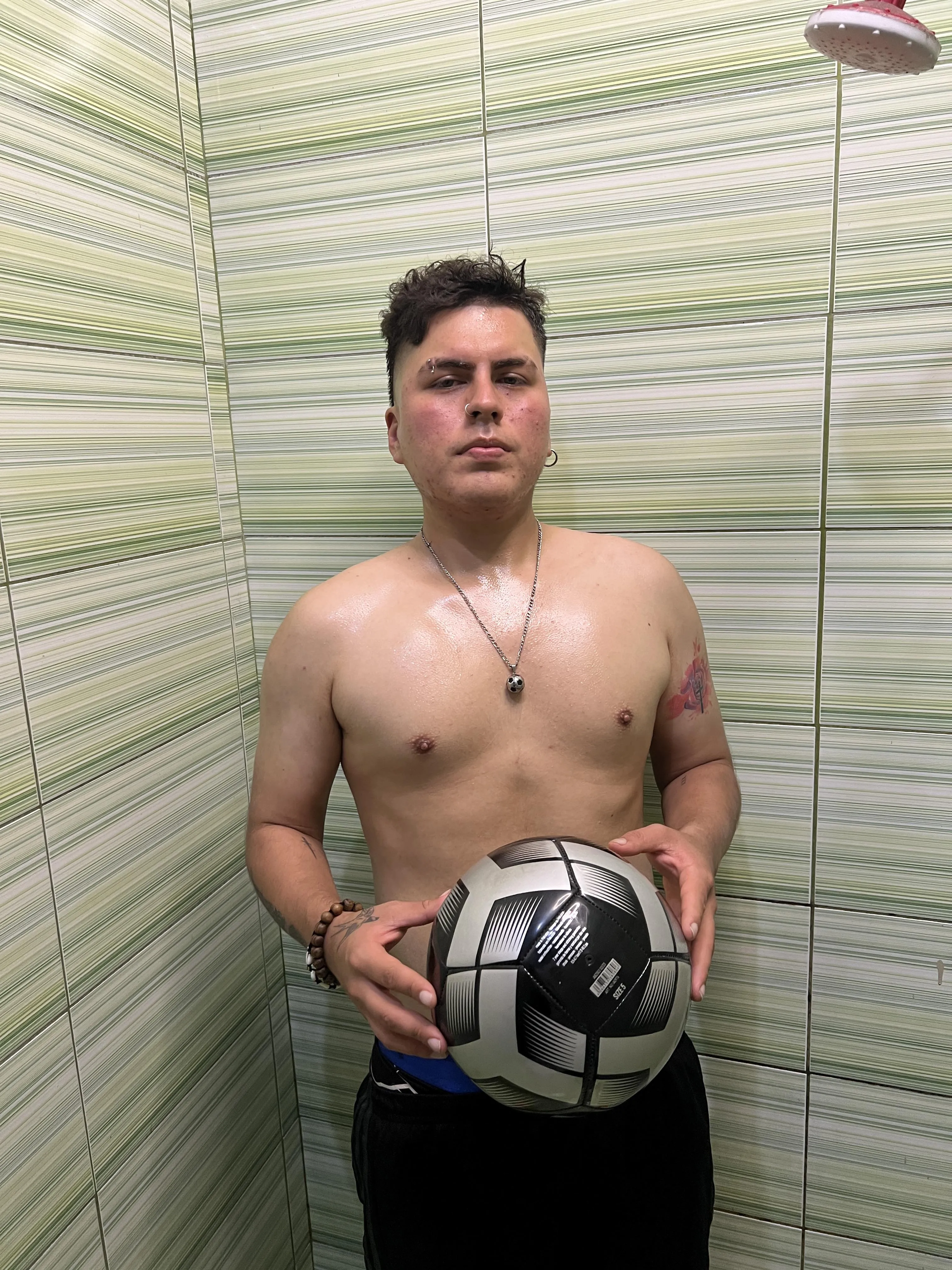 This sweaty body deserves a good shower would you join me?