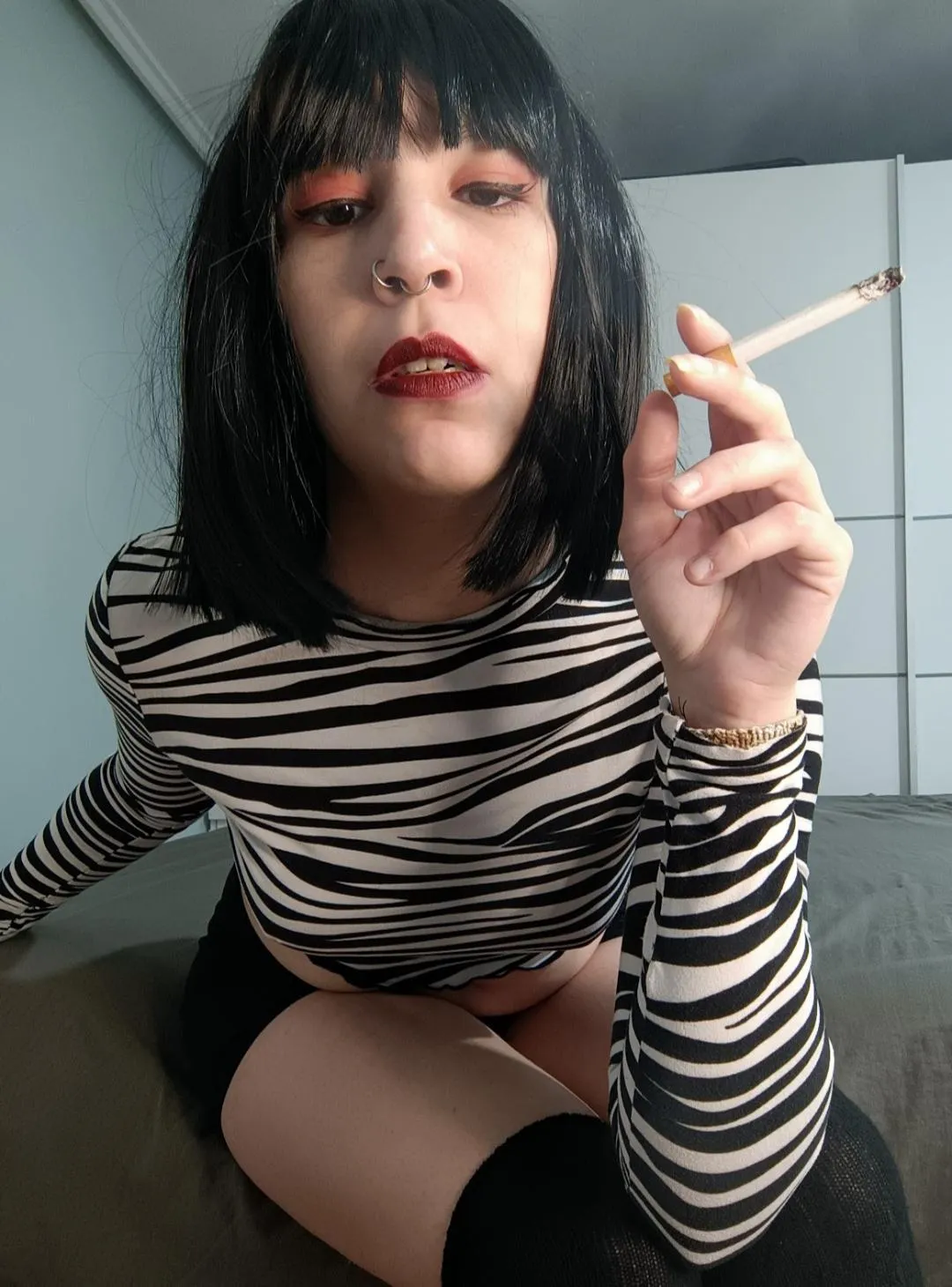 Would you rather I blow smoke in your face or ash on you?