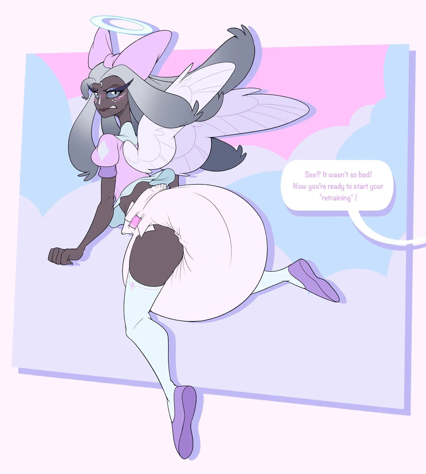 (Art by Bubblepuppers) Sera’s demotion.