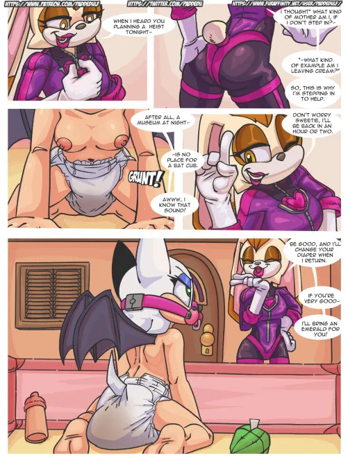 (Art by Paddedulf) Vanilla and Rouge.