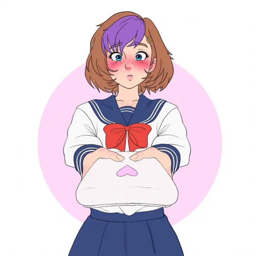 (Art by Wishberri) what if, instead of love letters, we present diapers that we want to put someone in/be put in?