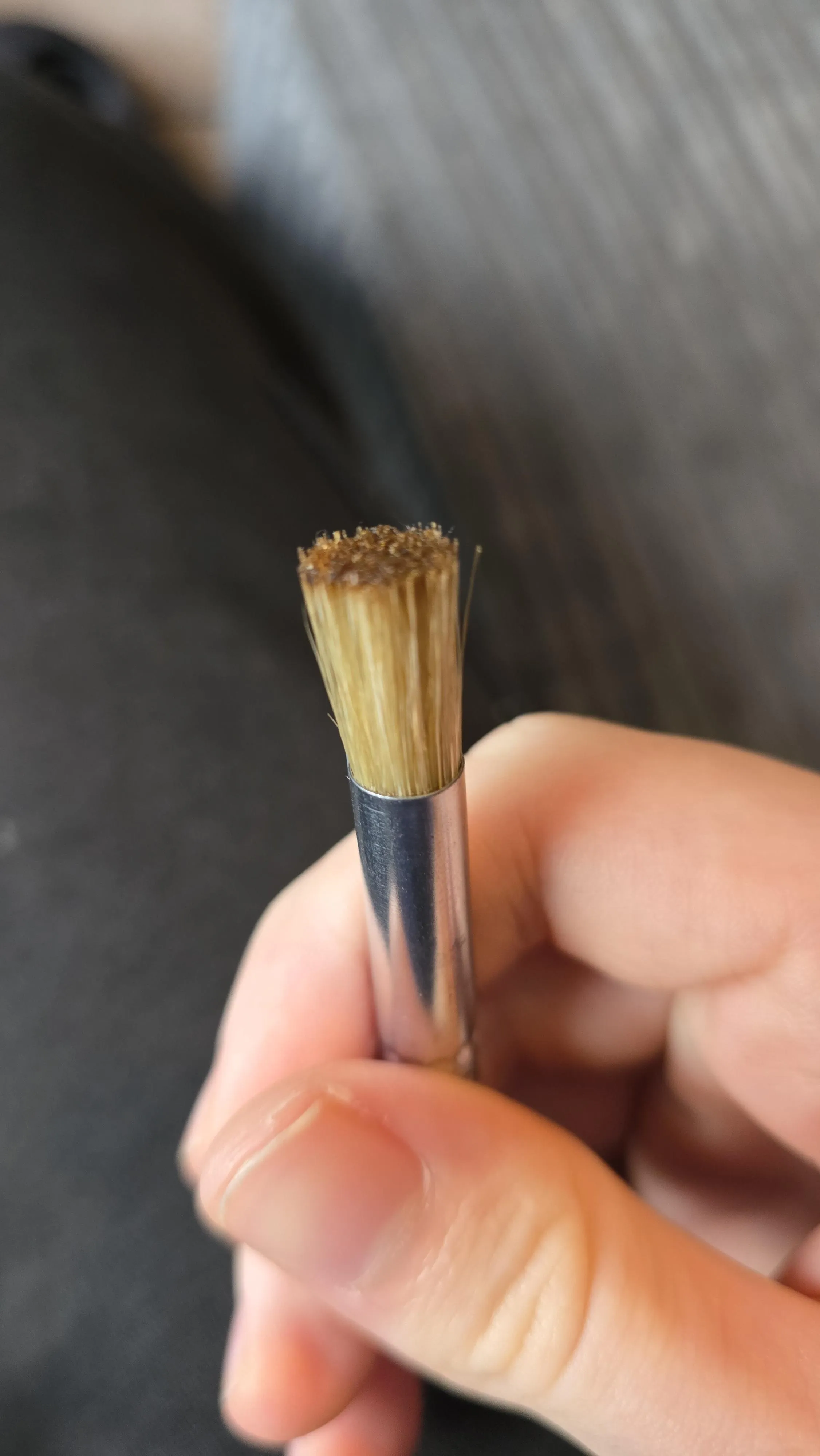 Can you clean the brush in iso or will it ruin it? My bristles are sticky
